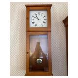 Horizontal Wooden Pendulum Wall Clock