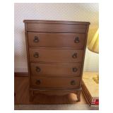 Bow-front Sewing Cabinet, Mid-20th C.