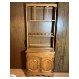 Colonial Revival 29x75x17 Maple Spindle Hutch