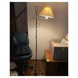 Black Wrought Iron Bridge Floor Lamp