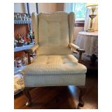20th Century Queen Anne Style Wingback Armchair