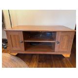 Contemporary Cherry Finish Media Stand