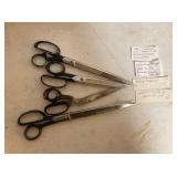 Wiss, Kleencut Inlaid 39/109S 1930-1970 Shears Lot