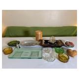 Group of Vintage Decorative Glass and Metalware