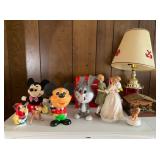 Mickey, Bugs, Bambi, Garfield Vintage Toy Lot 1960