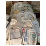 Assorted Vintage Embroidered and Crocheted Linens