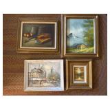 Burnett, Conway, Matthews, Coe Oil Paintings Lot