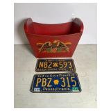 Yorkraft, PA Bicentennial & Friend plates, 1976
