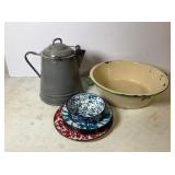 Enamel Coffee Pot & Merit Basin Collection