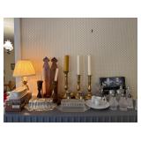 Group of Tabletop Lighting and Serveware