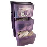 Sterilite 3-Drawer Cart & Assorted Lace Trims