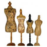 Doll Sized Dress Forms, 4 Pieces, 25 in.