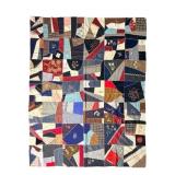 Antique Life Embroidered American Crazy Quilt