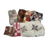Antique Incomplete Quilt Pieces & Remnants