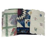 Assortment of 3 Handmade Crib & Wall Quilts