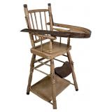 Wood Convertible Child High Chair & Play Table