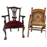 E.W. Vail & Antique Doll Scale Chairs