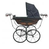 Large Antique Victorian Doll Pram & Carriage