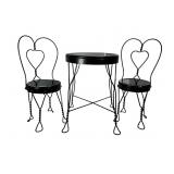 3 Piece Metal Doll Bistro/ Ice Cream Parlor Set