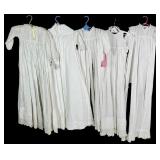 Ten Antique Infant Christening Gowns and Dresses