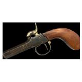 Belgian Single Shot Percussion Boxlock Pistol
