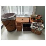Group of Longaberger Handwoven Baskets
