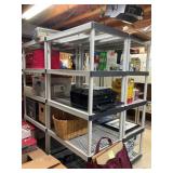 Five Plastic Utility Storage Shelving Units