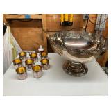 F. B. Rogers Silver Co. Silver-Plated Punch Set
