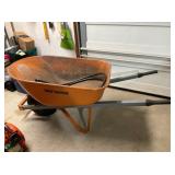 True Temper Steel Contractor Wheelbarrow