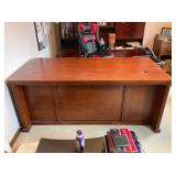 Executive Desk and Matching File Cabinet