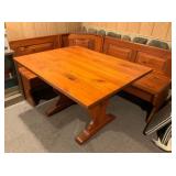 Three-Piece Solid Pine Breakfast Nook Set