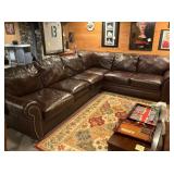 3 Piece Leather Sectional Sofa