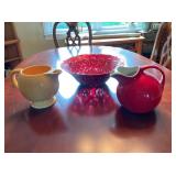 A Trio of American Kitchenware and Glass Bowl