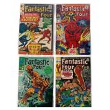 Four Early Marvel Fantastic Four Comics, Kirby