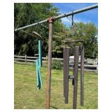 Two Outdoor Metal Tubular Wind Chimes