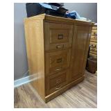 Oak File & Storage CabinetWell-made oak office