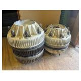 Four Kelsey-Hayes Buick 45-Fin Brake Drums