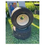 A Pair of Goodyear Utility Wheels