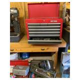 Craftsman Tool Chest, Skilsaw, and Workbench