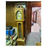 Oak Finish 75-Inch Grandfather Clock