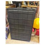 Three Black Folding Metal Wire Dog Crates