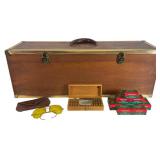 Vintage Shooting Case with 11 Boxes of .22 Ammo