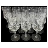 Set of 12 Lenox Amelia Crystal Water Goblets