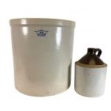 Two American Stoneware Vessels