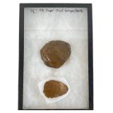 Two Pennsylvania Jasper Scrapers/ Knives