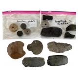 Fourteen Connecticut Indigenous Stone Artifacts