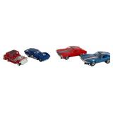 Four Ideal Motorific and Revell Toy Cars