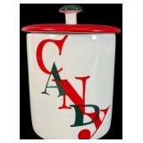 1963 Holt Howard Ceramic Candy Jar with Santa