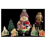 Group of Vintage Style Christmas Decorations