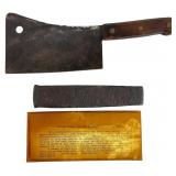 Village Blacksmith Cleaver and Forged Hammer